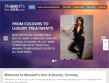 Tablet Screenshot of maxwellshairgrimsby.co.uk